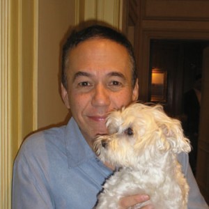 Gottfried gave lucky some stand-up comedy tips for her next Canine Comedy event