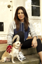 Martial arts expert Jillian Michaels and her Chihuahua Baxter