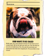 An Ad from the Book: "Chub Wants to be Chased"